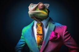 A chameleon in a suit | ILLUSTRATION © ADOBESTOCK/MICHAEL